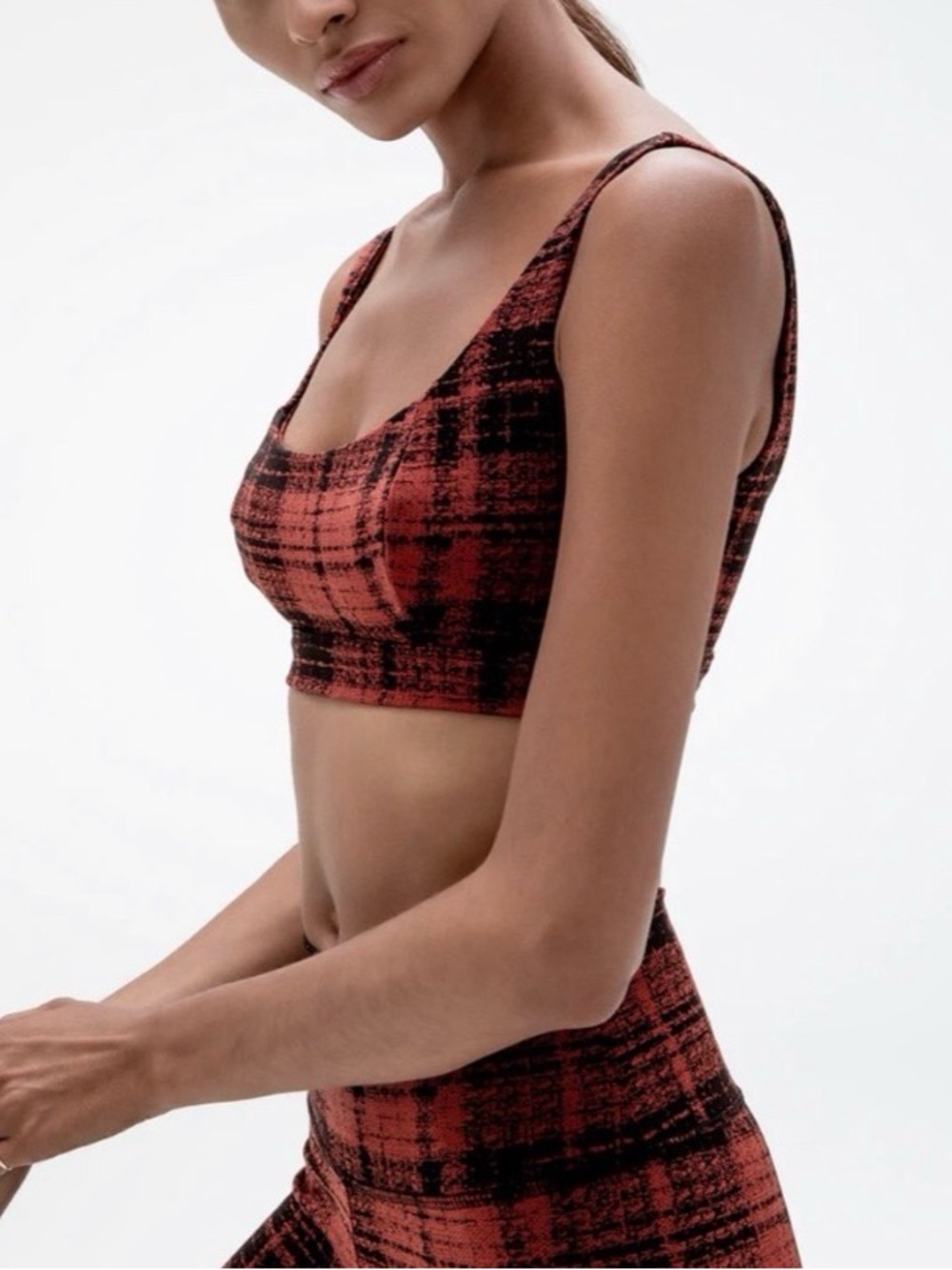 Ona Plaid Sports Bra